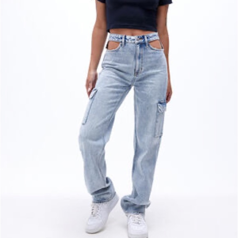 Cut out playboy, bunny jeans - Picture 5 of 6